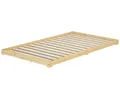Produktbild: Erst-Holz®Stabiles Gästebett extra niedriges Bettrahmen Futonbett 120x200 Kiefer klar lackiert V-60.47K-12Rollrost inkl.