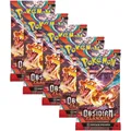 Produktbild: Pokemon 5x Obsidianflammen Booster Pack's NEU & OVP DEUTSCH Karmesin & Purpur