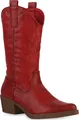 Produktbild: VAN HILL Damen Cowboystiefel Stiefel Stickereien Schuhe 840208, Farbe: Rot, Größe: 37