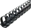 Produktbild: GBC 4028174 - Binderücken, Plastik, 8 mm, schwarz, 100 Stück