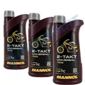 Produktbild: Motoröl 2T Mannol 2-Takt Universal 3x1 Liter