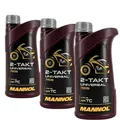 Produktbild: Motoröl 2T Mannol 2-Takt Universal 3x1 Liter