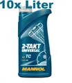 Produktbild: 10x1 Liter Mannol 2-Takt Universal Motorradöl Mischöl mineralisch 2T API TC