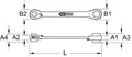 Produktbild: KS TOOLS 4 in 1 GEARplus umschaltbar Doppel-Ratschenringschlüssel, 12x13x14x15mm