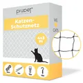 Produktbild: PiuPet® Katzennetz drahtverstärkt 4 x 3 m I für Balkon und Fenster schwarz