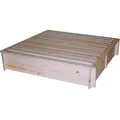 Produktbild: Sandkasten mit Sitzbänken und Deckel Biedrax 115 x 140 x 30 cm Farbe: Natur