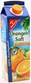 Produktbild: Gut & Günstig Orangensaft mit Fruchtfleisch, 8er Pack (8 x 1 l)