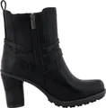 Produktbild: Mustang Damen Stiefelette mit Gummizug und Zierriemchen 15M0162004, Größe:37 EU, Farbe:Schwarz