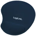 Produktbild: LOGILINK ID0027B - Mauspad mit Silikon Gel Handauflage, blau