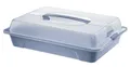 Produktbild: Rotho Cool & Fresh Partybutler mit Kühlung, Haube und Tragegriff, Kunststoff (PP) BPA-frei, transparent/blau, (43.5 x 29.5 x 11.0 cm)