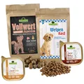 Produktbild: Schecker Hundefutter - Probierpaket für Welpen - 2 x Trockenfutter und 2 x Nassfutter zum Testen- 1kg - mit Huhn- Rind und Ente