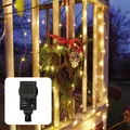 Produktbild: LED Vorhang Deko Lichterkette 12 Stränge warmweiß 300 LED Outdoor Garten Party