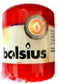 Produktbild: Stumpenkerze rot 8 cm hoch 5,8 cm Durchmesser 17 Stunden Brenndauer Bolsius