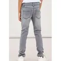 Produktbild: Name It Stretch-Jeans NKMSILAS für Jungen mit verstellbarem Bund und schlanker Form slim fit, Denim, Abriebeffekte, angesetztes Bündchen grau 152