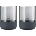 Produktbild: 2er Set Windlicht CALMA XS aus dunkelgrauem Beton