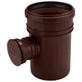 Produktbild: Regenwassersammler für Fallrohr DN100 ø 110 Regensammler Kunststoff Braun Regenrinnen Ablauf für die Regentonne Wassersammler Ausgang DN 50 mit ...