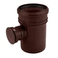 Produktbild: Regenwassersammler für Fallrohr DN100 ø 110 Regensammler Braun Ausgang DN50