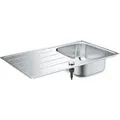 Produktbild: Edelstahlspüle K200 31552_1 mit 1 Becken Abtropffläche 860x500mm - Silber
