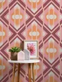 Produktbild: A.S. Création Retro-Tapete 70er Jahre 0,53 x 8,5 m -Tapete-Vintage mit Caro-Muster in Rosa, Weiß, Lila - Vliestapete Retro Chic Made in Germany - 395311