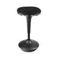 Produktbild: Dönges Ergonomische Stehhilfe höhenverstellbar mit Rundsitz | Sitzbreite 340 mm | Wackelhocker, höhenverstellbarer Bürohocker,Stehhocker, Stehstuhl & Schreibtischhocker in schwarz