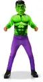 Produktbild: Rubies – HULK – Offizielles Marvel – Superhelden-Kostüm für Kinder Einsteiger – Größe 5–6 Jahre. Kostüm mit Overall und PVC-Maske – für Geburtstag, Karneval