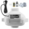 Produktbild: VEVOR 98-114 mm Radon-Lüfter-Installationskit, 190 CFM Radon-Minderungs-Lüftersystem-Kit mit 2 Kupplungen, Druckanzeige, Inline-Kanalventilator-Abluftventilator für Belüftung im Innen- & Außenbereich