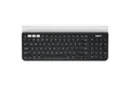 Produktbild: Logitech K780 Kabellose Tastatur, Bluetooth & 2.4 GHz Verbindung, Multi Device & Easy-Switch Feature, Integrierte Halterung, PC/Mac/Tablet/Smartphone, Niederländisches QWERTY-Layout - Dunkelgrau/Weiß