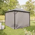 Produktbild: Home Deluxe - Pavillon azur - Vorhänge Vorhänge Seitenwand Verkleidung Gartenpavillon