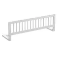 Produktbild: CADANI Kinder Bettgitter Baby Bettschutzgitter klappbarer Rausfallschutz aus Massivholz für Elternbett und Kinderbett weiß 115x40 cm