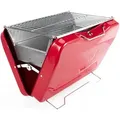 Produktbild: Mox Koffergrill Holzkohlegrill bbq Campinggrill Koffer Rot Griller kompakt - Taino