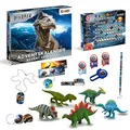 Produktbild: CRAZE DINOREX Spielzeug Adventskalender 2025 Kinder - Dino Adventskalender , Weihnachtskalender mit Dino Figuren & Schreibwaren-Zubehör