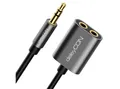 Produktbild: deleyCON deleyCON 3,5mm Klinke Splitter Audio Stereo AUX Adapter Kabel Audio-Kabel