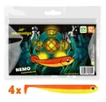 Produktbild: Lieblingsköder Kunstköder 4 Lieblingsköder Gummifische zum Zanderangeln mit Gummifisch 12,5 cm, (1-St)