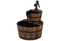 Produktbild: COSTWAY Gartenbrunnen Holz, Wasserbecken BxT: 44,50x44,50 cm, Wasserpumpe