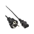 Produktbild: InLine - Stromkabel - IEC 320 EN 60320 C13 - CEE 7/7 (SCHUKO) (M) - 5,0m - geformt - Schwarz - Europa (16651C)