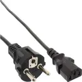 Produktbild: INLINE Netzkabel, Schutzkontakt gerade/C13 St, schwarz, 5m, Kaltgerätestecker