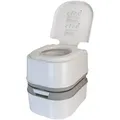 Produktbild: Mobile Campingtoilette Tragbares WC 24 L mit Kolbenpumpe und 44 cm Sitzhöhe