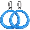 Produktbild: Turnringe 2er Runde Schaukelringe Trapezring Kunststoff Fitness Gymnastik Rin...