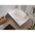 Produktbild: RIHO Castello Rechteck-Badewanne, mit Flow-System, 2-Sitzer, 180x120x51cm, 335 Liter, weiß, B064016005, Ausführung: Version links