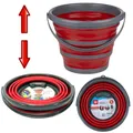 Produktbild: Klappeimer DIRT DEVIL rot Eimer faltbar 10 Liter Falteimer Wassereimer Putzeimer
