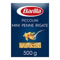 Produktbild: Barilla Pasta Piccolini Mini Penne Rigate aus hochwertigem Hartweizen mit einer Kochzeit von nur 6 Minuten, 500g
