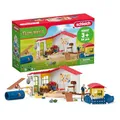Produktbild: SCHLEICH Farm World | Tierhotel 42607 | Set inkl. Haus, Stall, Pflegerin, Hund, Katze, Meerschweinchen & Zubehör | tolles Geschenk für Jungen und Mädchen | Bauernhof Spielzeug ab 3 Jahre | 54 Teile