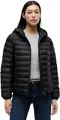 Produktbild: Tommy Hilfiger Damen Daunenjacke Padded Global Stripe Jacket mit Kapuze, Schwarz (Black), XS