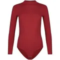 Produktbild: Evoni Body Langarm mit Halbkragen, Figurbetonte 95% Baumwolle rot XXL(44)