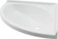 Produktbild: Waschbecken Eckwaschbecken Wohnmobil Wohnwagen Caravan Camping Boot 420 x 420 x165 mm oval weiß