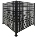 Produktbild: Relaxdays Mülltonnenverkleidung 120 cm Höhe Schwarz