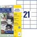 Produktbild: Avery Zweckform 3481-10 Etikett 70x41mm A4 weiß 10Blatt ultragrip 210 Etiketten