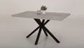 Produktbild: Esstisch Cleo Küchentisch Tisch Esszimmertisch in Beton und schwarz 140x90