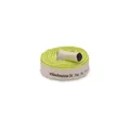 Produktbild: Ø 1 1/2 Zoll - 38 mm, 10 m Flachschlauch | Bauschlauch | Industrieschlauch | Synthetischer Gummi, Weiß mit Grün, 10 Bar, -20°C bis +60°