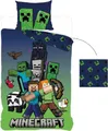 Produktbild: Minecraft Bettwäsche Wendebettwäsche ideal für kleine Minecraft Fans 135x200 cm